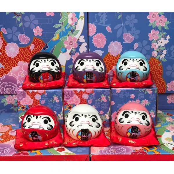 Tượng thần tài Daruma, búp bê Nhật Bản Daruma cầu tài, may mắn