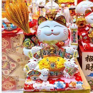 Mèo Thần Tài Vẫy Tay Chiêu Tài Mua May Bán Đắt 35cm – Quà Tặng Khai Trương, Tân Gia Độc Đáo & Sang Trọng