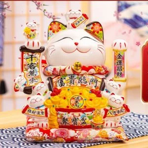 Mèo Thần Tài Gõ Cửa Vẫy Tay Chiêu Tài Tiệm Tóc