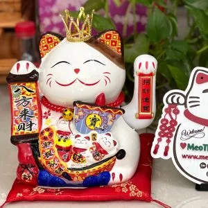 Mèo Thần Tài Ngoắc Khách Phát Tài Quán Ăn