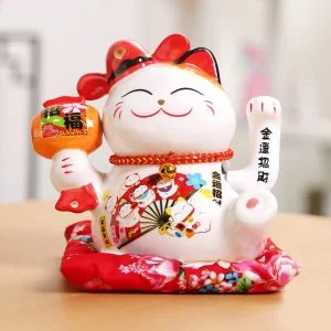 Mèo Thần Tài Vẫy Tay Thăng Quan Tiến Chức Tặng Sếp
