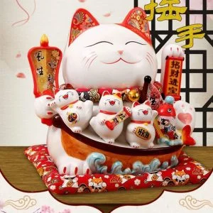 Mèo Thần Tài Thuận Buồm Xuôi Gió Maneki Neko