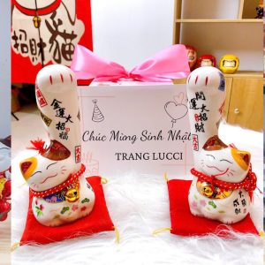 Mèo Thần Tài Giơ Tay Cao, Tay To, Mèo Cơ Bắp – Quà Tặng Độc Đáo Dịp Khai Trương, Tân Gia