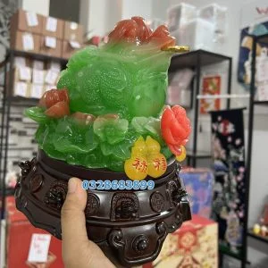 Thiềm Thừ Cóc Ngậm Tiền 18cm Mang Tài Lộc Vào Nhà