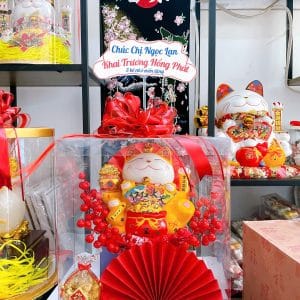 Hộp quà mèo thần tài