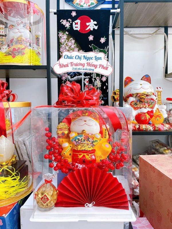 Hộp quà mèo thần tài