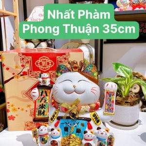 Mèo Thần Tài Size 35cm – Nhất Phàm Phong Thuận
