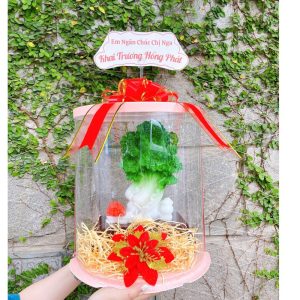 Tượng Bắp Cải Phong Thủy Size Đại 32cm – Quà Tặng Tân Gia, Khai Trương & Decor Phong Thủy Chiêu Tài Đẳng Cấp