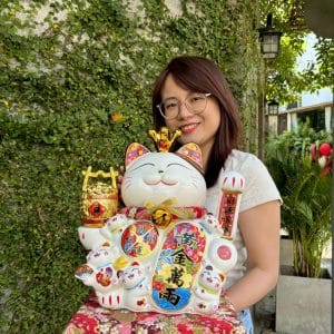 Mèo Thần Tài Vạn Sự Hanh Thông 40cm – Chiêu Tài Khai Vận