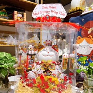 Mèo Thần Tài 35cm Phát Tài Phát Lộc - Quà Tặng Phong Thủy