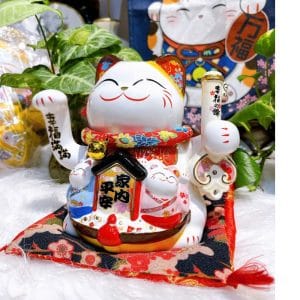 Mèo Thần Tài Vẫy Tay Phải Phúc Lộc Viên Mãn 22cm – Quà Tặng Khai Trương, Tân Gia Độc Đáo