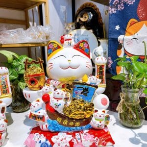 Mèo Thần Tài Phú Quý Cát Tường 35cm – Biểu Tượng Tài Lộc