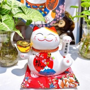 Mèo Thần Tài Phú Quý 16cm Để Bàn – Thu Hút May Mắn
