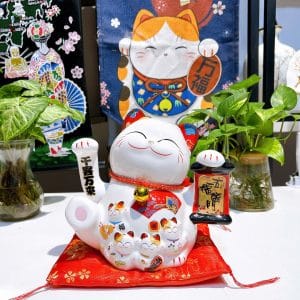 Mèo "Vẫy Tay Phải" Phúc Lộc Viên Mãn size 22cm