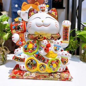 Mèo Thần Tài Vẫy Tay Khai Vận Như Ý 35cm – Quà Tặng Sinh Nhật, Tân Gia, Khai Trương Ý Nghĩa & Sang Trọng